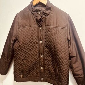 Men's Quilted Brown Jacket
